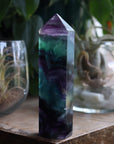Rainbow fluorite tower 2