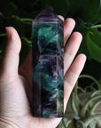 Rainbow fluorite tower 2