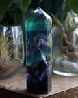Rainbow fluorite tower 3