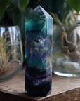 Rainbow fluorite tower 3