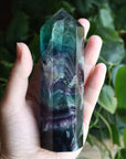 Rainbow fluorite tower 3
