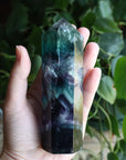 Rainbow fluorite tower 3