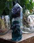 Rainbow fluorite tower 6
