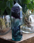 Rainbow fluorite tower 6