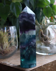Rainbow fluorite tower 6