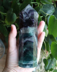 Rainbow fluorite tower 6