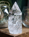 Clear quartz tower 12