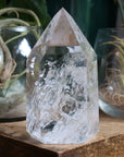 Clear quartz tower 12