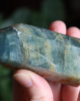 Blue onyx/aquatine lemurian calcite tower 1