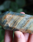Blue onyx/aquatine lemurian calcite tower 1