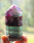 Rainbow fluorite tower 31, new