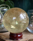 Honey calcite sphere 1