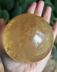 Honey calcite sphere 1