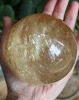 Honey calcite sphere 1