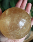 Honey calcite sphere 1