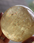 Honey calcite sphere 1