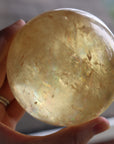 Honey calcite sphere 1