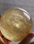 Honey calcite sphere 1