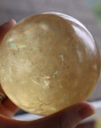 Honey calcite sphere 1