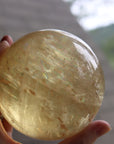 Honey calcite sphere 1