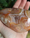 Flower agate free form 1