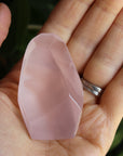 Gemmy rose quartz free form from Mozambique 2, new