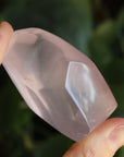 Gemmy rose quartz free form from Mozambique 2, new