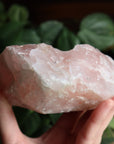 Rose quartz candle/plant holder 1
