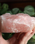 Rose quartz candle/plant holder 1