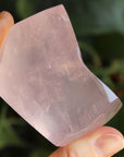 Gemmy rose quartz free form from Mozambique 3, new