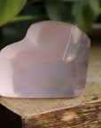 Gemmy rose quartz free form from Mozambique 4, new