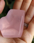 Gemmy rose quartz free form from Mozambique 4, new