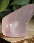 Gemmy rose quartz free form from Mozambique 5, new