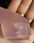 Gemmy rose quartz free form from Mozambique 5, new