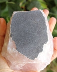 Rose quartz candle holder 1, new