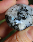 Rainbow moonstone pocket stone 1, new