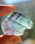 Rainbow fluorite bear 1, new