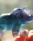 Fluorite elephant 7, new