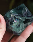 Chunky rainbow fluorite tower 9