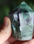 Chunky rainbow fluorite tower 10