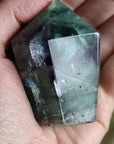 Chunky rainbow fluorite tower 10