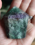 Chunky rainbow fluorite tower 10