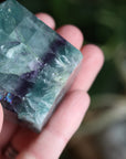 Chunky rainbow fluorite tower 11