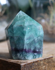 Chunky rainbow fluorite tower 11