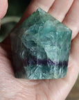 Chunky rainbow fluorite tower 11