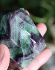 Chunky rainbow fluorite tower 12