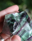 Chunky rainbow fluorite tower 12