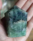 Chunky rainbow fluorite tower 13