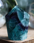 Chunky rainbow fluorite tower 15 new