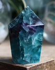 Chunky rainbow fluorite tower 15 new